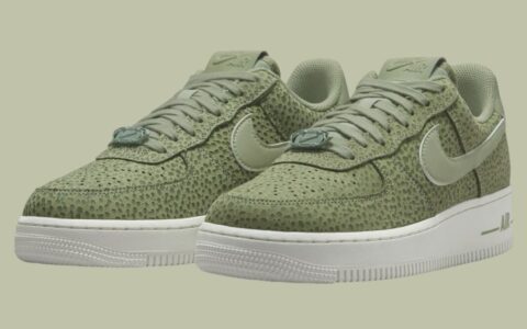 Nike Air Force 1 低帮 Safari “油绿色”将于2024年秋季发布