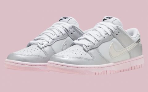 Nike Dunk Low LX “Metallic Silver/Pink Foam” Releases Fall 2024