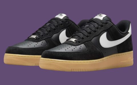 Nike Air Force 1 Low “Black Suede Gum” 2024年秋季发售