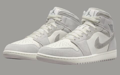 Air Jordan 1 Mid “Neutral Grey Suede” 现已发售（2024年8月）