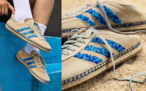 CLOT x adidas Gazelle “Linen Khaki/Light Blue” 将于2024年8月发售