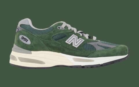 New Balance 991v2 “Kombu Green” 将于2024年秋季发布