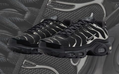 Nike Air Max Plus “黑色/金属银” 将于2024年秋季发布