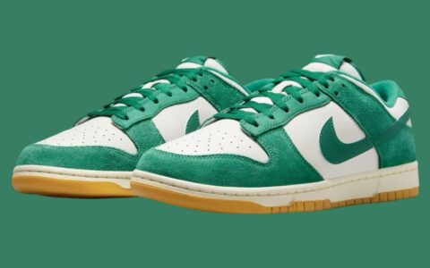 耐克Dunk Low “绿孔雀石胶底”现已上市（2024年8月）