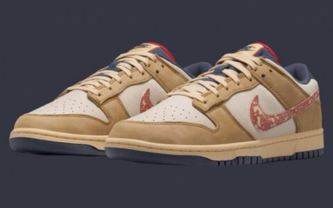 Nike Dunk Low "Wheat/Sanddrift" 结合奢华材质迎接2024假日季